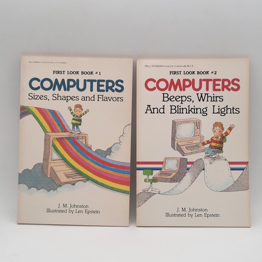 J. M. Johnston Computers‎ First Look Book #1 & #2 Paperback 1st Print 1983